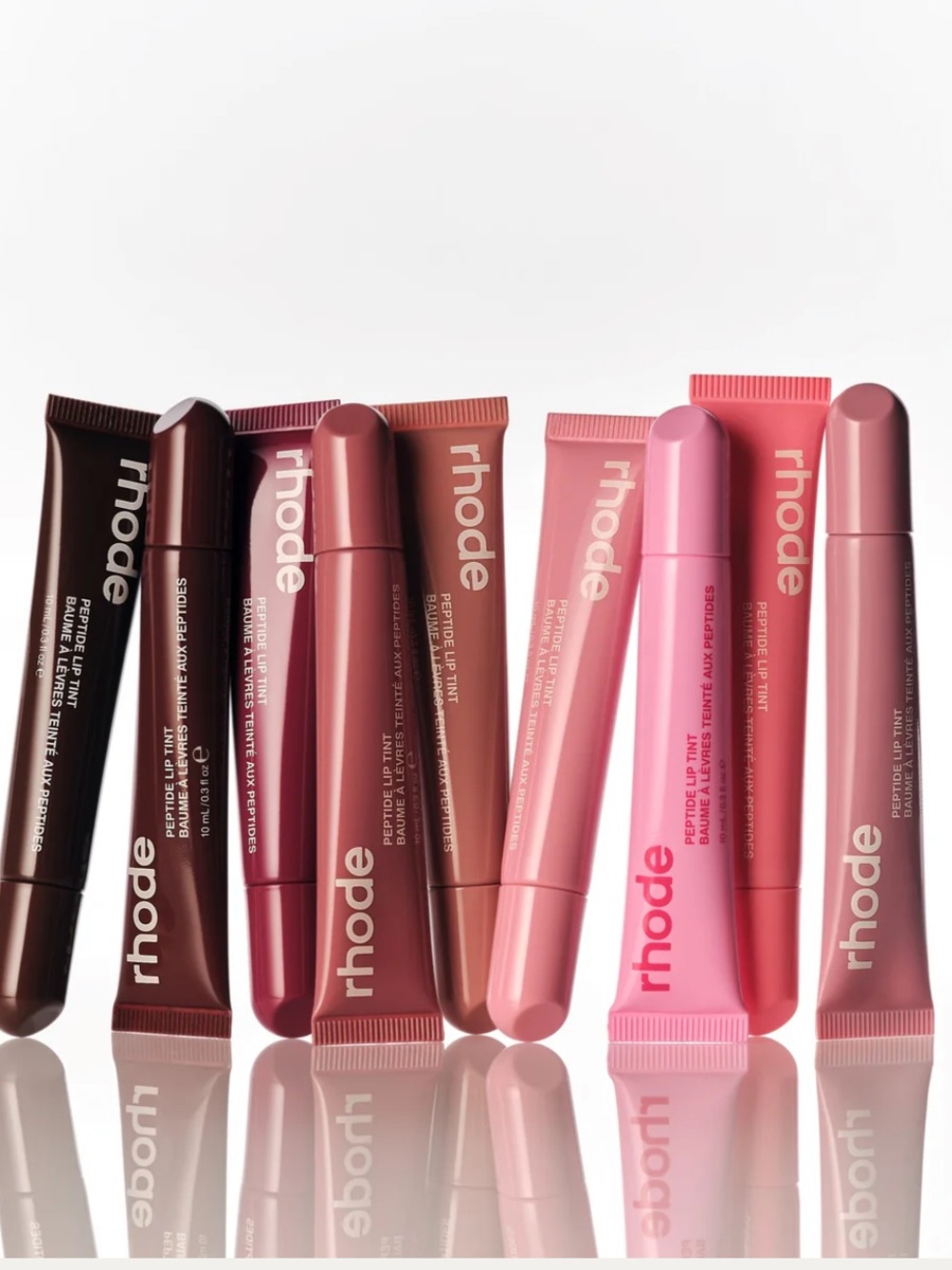 RHODE The Peptide Lip Tint Balm Set-Raspberry Jelly, Toast, Ribbon, Espresso - Picture 4 of 5